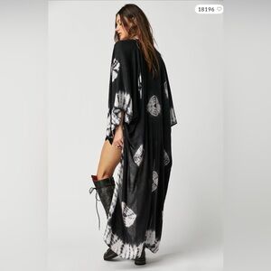 Free People Spellbound Tie Dye Duster Kimono OS